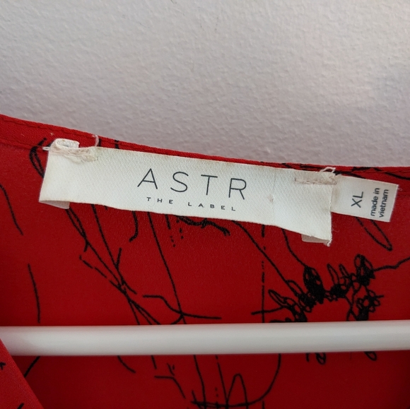 ASTR the Label V-Neck Asymmetrical Peplum Blouse - Picture 13 of 13